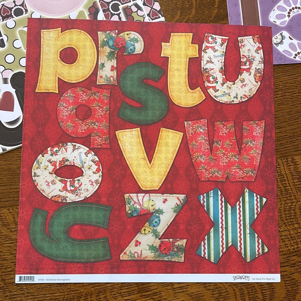 Scrapbooking Cardstock alphabet letters 10 full sheets NEW! + 7 partial - Picture 5 of 16